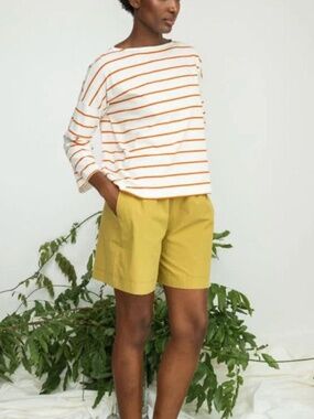 Beaumont Organic Leia-Sue Organic Cotton Top Small $121 retail
